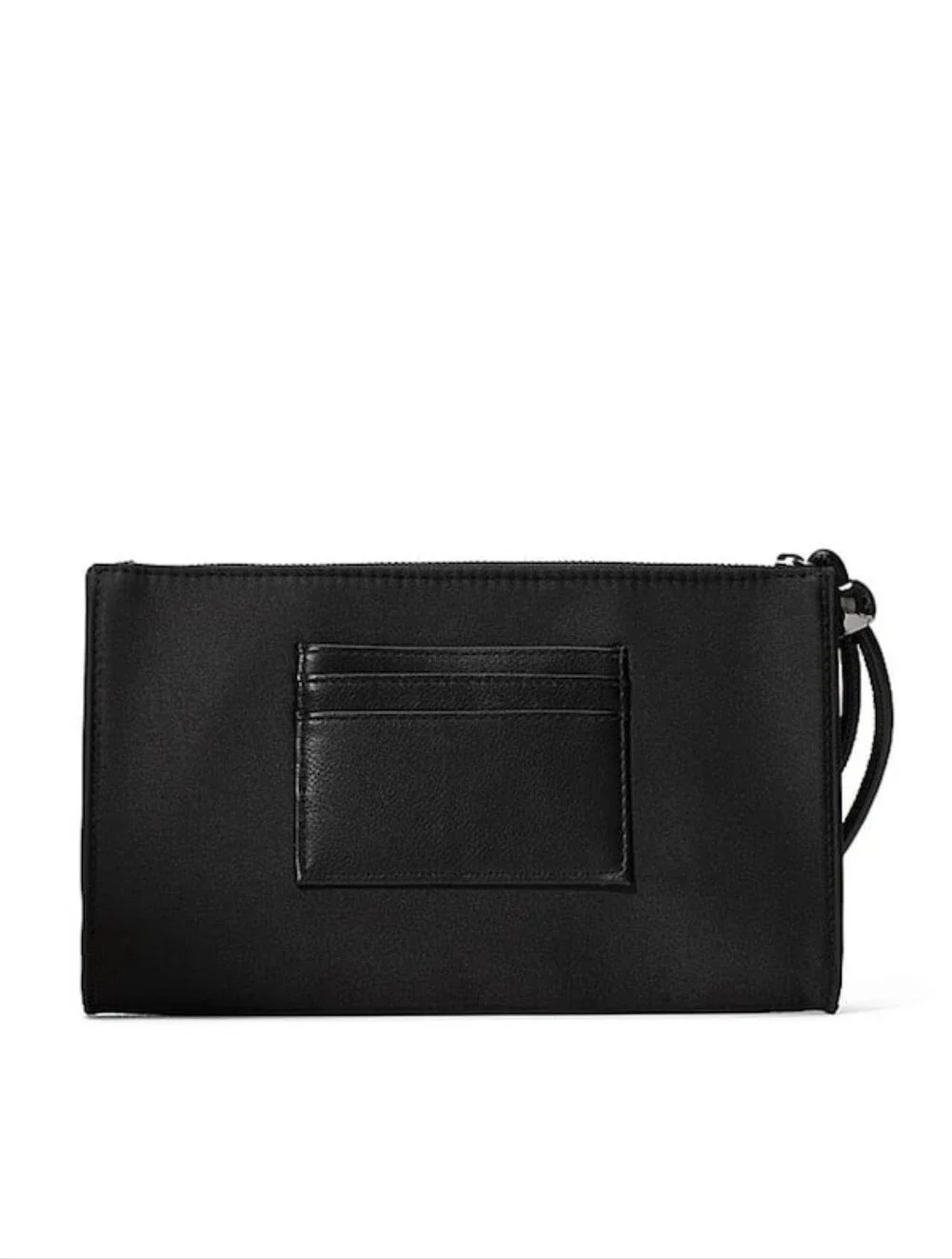 NWT Victoria's Secret Black Diamanté Large Wristlet Pouch